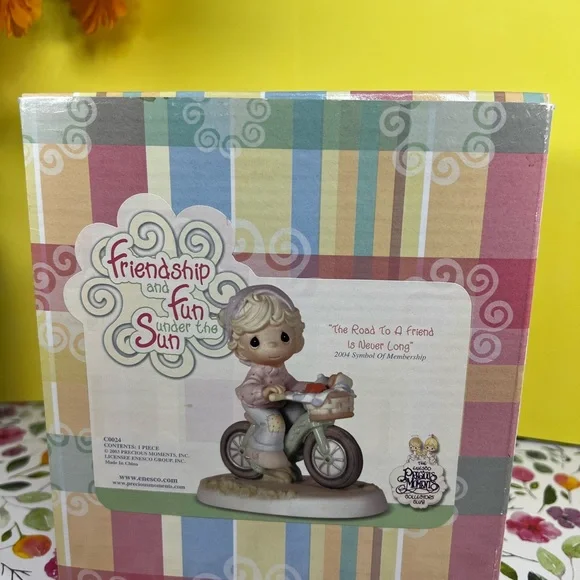 🛑SOLD🛑 PRECIOUS MOMENTS “The Road To A Friend Is Never Long” Figurine C0024 - Picture 12 of 17